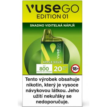 VUSE GO Edition 01 Apple Sour 20 mg 800 potáhnutí 1 ks