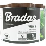 Bradas Plastový okraj trávníku OBFG0910 10cmx9m hnědá – Zboží Dáma