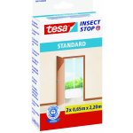 Tesa Insect Stop Síť proti hmyzu STANDARD, do dveří, na suchý zip, 2x 0,65 x 2,2 m bílá – Hledejceny.cz