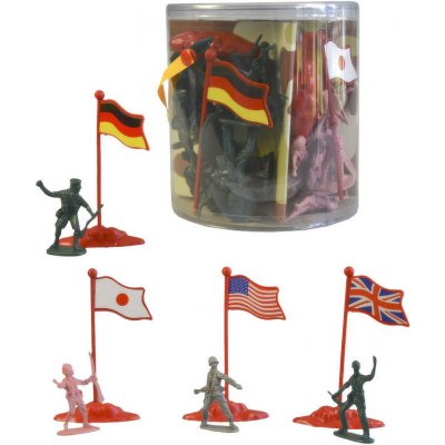 Zz1 Vojáci army set plastové figurky vojenské 5cm se zbraněmi s doplňky v tubě – Sleviste.cz