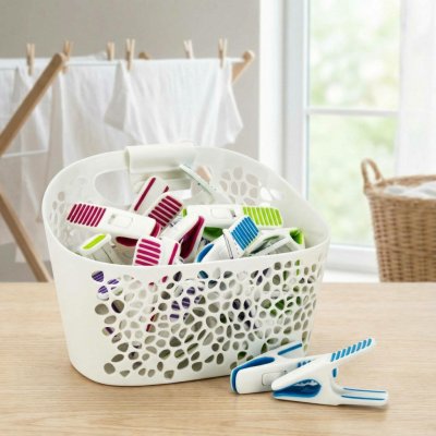 Tescoma Clean Kit Kolíčky na prádlo v košíku 20 ks – Sleviste.cz
