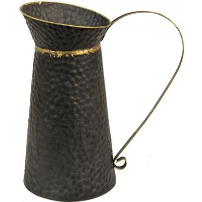 Černý kovový dekorační džbán Valentino 40*23*47 cm Clayre & Eef – Hledejceny.cz