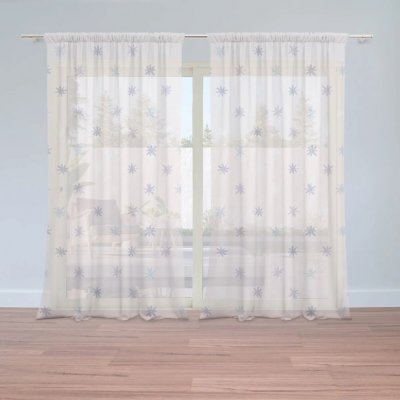 Sablio Záclony Barevné hvězdy: 2ks 150x250cm – Hledejceny.cz