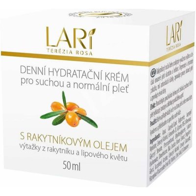 Terezia Company Lari denní krém s rakytníkovým olejem výtažky z rakytníku a lipového květu pro suchou a normální pleť 50 ml