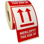 NEKLOPIT - THIS SIDE UP lakovaná papírová samolepka role 500ks 120x80 mm – Zboží Dáma