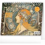 NOTIQUE stolní Alfons Mucha 16,5 × 13 cm 2027 – Zboží Mobilmania