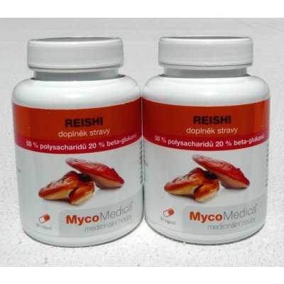 MycoMedica Reishi 50 % vysoká koncentrace 2 x 90 kapslí