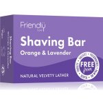 Friendly Soap přírodní mýdlo na holení pomeranč a levandule 95 g