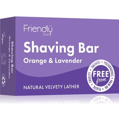 Friendly Soap mýdlo na holení pomeranč a levandule 95 g