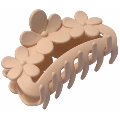 Biju Spona do vlasů - skřipec květiny, béžové barvy, 8000917-9 – Zboží Dáma