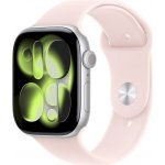 Apple Watch 46mm jemně růžový sportovní řemínek - M/L MHYG4ZM/A – Zboží Mobilmania