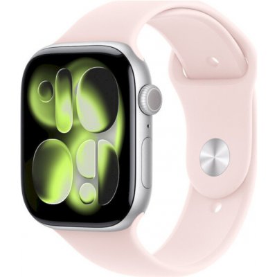 Apple Watch 46mm jemně růžový sportovní řemínek - M/L MHYG4ZM/A – Zboží Mobilmania