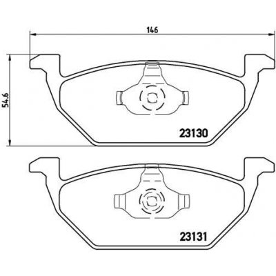 Sada brzdových destiček, kotoučová brzda BREMBO P 85 041 (P85041)