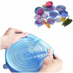 Silikonová víčka na potraviny Super Stretch - 6ks – Sleviste.cz