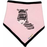 Baby Nellys Dětský bavlněný šátek na krk Zebra růžový – Zboží Dáma