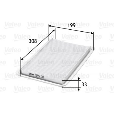 Vzduchový filtr VALEO 585214 – Hledejceny.cz