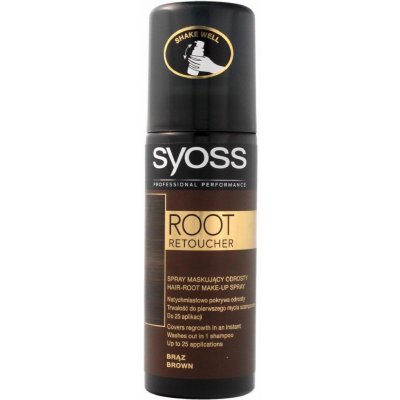 Syoss Root Retoucher hnědý sprej na odrosty 120 ml – Zboží Mobilmania