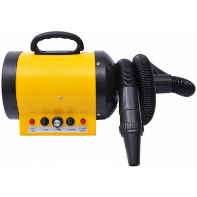 Goleto Fén pro psy s ohřívačem 2400W žlutý – Zboží Dáma