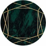 Dywany Łuszczów Emerald 1022 green and gold Zelená – Zboží Dáma