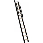 Minka STAIRS Přímé žebříkové schodiště Strong buk/černá, 12 schodů, 290 cm – Zboží Mobilmania