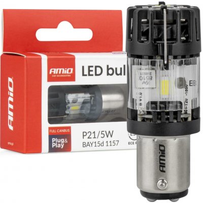 LED žárovka LumiTec BAY15D P21/5W 12V FULL CANBUS bílá 1ks AMiO-04689 – Hledejceny.cz