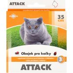 Antiparazitní obojek Attack pro kočky 35 cm – Zboží Mobilmania