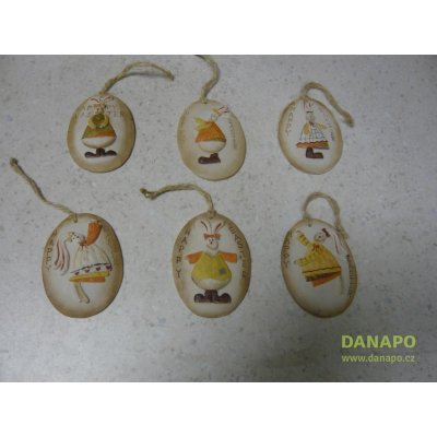 Noell Velikonoční dekorace sádrové vajíčko zajíček Barva: 5 – Zboží Dáma