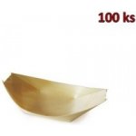 WIMEX Fingerfood miska dřevěná lodička 13 x 8 cm – Zboží Dáma