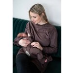 Moniel kojící mikina krátká Basic Chocolate – Sleviste.cz