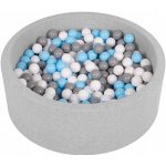 Divio Dětský suchý bazén 90x30 s míčky šedo-modré 500 míčků – Zboží Dáma