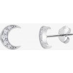 Preciosa třpytivé stříbrné pecky s kubickou zirkonií Moon star 5363 00 – Zboží Dáma
