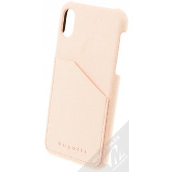 Pouzdro Bugatti Londra Ultrasuede Snap Case ze semiše Apple iPhone X světle růžové light růžové