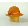 Klobouk Vlněný klobouk zdobený saténem oranžová