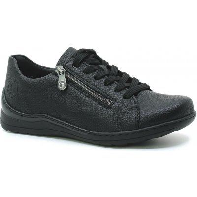 Rieker 00 black dámské polobotky – Zboží Mobilmania