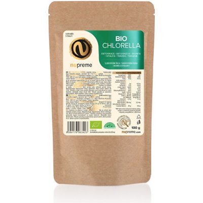 Nupreme BIO Chlorella prášek 100 g – Zbozi.Blesk.cz