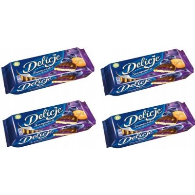 Delicje piškoty Šampaňské s příchutí lesní jahody 4 x 147 g – Zboží Dáma