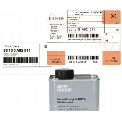 BMW Brzdová kapalina DOT 4 LV 1 l – Zboží Mobilmania