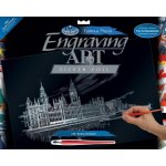 Škrabací obrázek Big Ben & Parlament velký stříbrný – Zboží Mobilmania