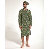 Pánské pyžamo Cornette 110 2023 pánská noční košile dl.ruláv zelená