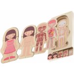 KIK KX5957 puzzle Montessori části těla dívka – Sleviste.cz