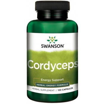 Swanson Cordyceps 600 mg 120 kapslí