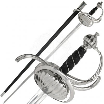 Cold Steel Ribbed Shell Swept Hilt Rapier