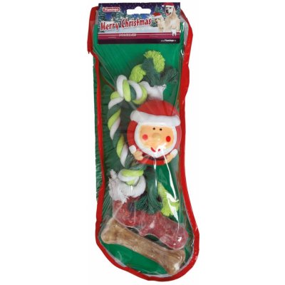 Flamingo Vánoční ponožka pro psy set hračky s pamlsky – Sleviste.cz