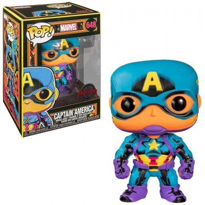 Funko Pop! Marvel Black Light Captain America Marvel 648 – Zboží Mobilmania