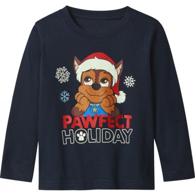 Chlapecké triko s dlouhými rukávy navy modrá – Zboží Dáma