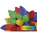 Anděl Přerov Světelný řetěz s barevnými šiškami 50xLED multicolor, 14,8 m – Hledejceny.cz