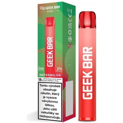 Geek Bar E600 Watermelon 20 mg 600 potáhnutí 1 ks – Zbozi.Blesk.cz