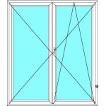 Ekosun Balkónové dveře Ekosun 6 Dvoukřídlé bez sloupku štulp Bílá - Bílá 150 x 220 cm – Hledejceny.cz