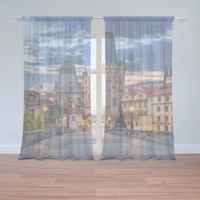 Sablio Záclony Karlův most: 2ks 150x250cm – Hledejceny.cz