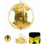 Eurolite Zrcadlová koule 20cm zlatá – Zbozi.Blesk.cz